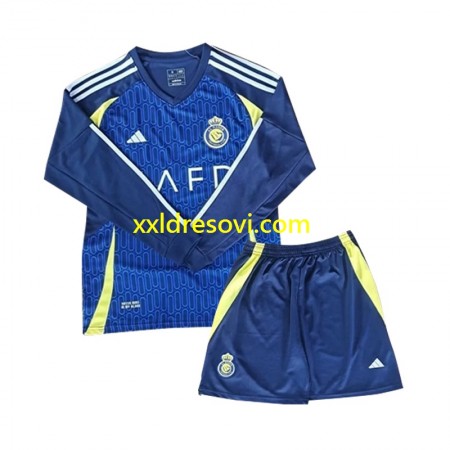 Al Nassr Gostujući Dječji Nogometni Dres 2024-2025 Dugim Rukavima